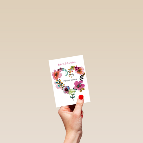een bloemen hart