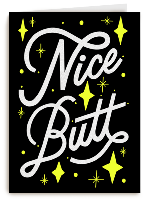 Valentijnskaart grappig Nice butt