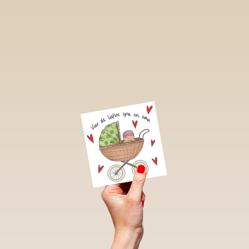 geboorte kleinkind voor de liefste opa en oma