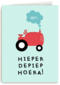 Verjaardagskaart tractor
