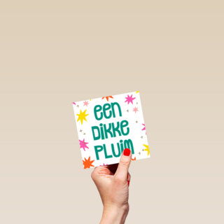 Een dikke pluim