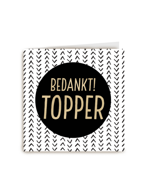 Kaart Hallmark | Secretaressedag | Bedankt Kaart Zakelijk Bedankt Topper