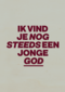 verjaardag kaart man nog steeds jonge god