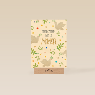 Duiven gefeliciteerd met vormsel