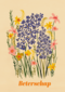 Beterschapskaart klassiek met bloemen