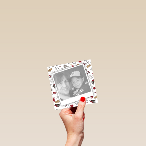 fotokaart vierkant kerst polaroid foto