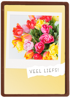 lente kaart boeket bloemen veel liefs