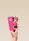 minnie mouse in jurk met rode stippen