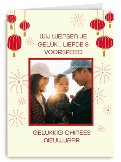 Gelukkig chinees nieuwjaar fotokaart