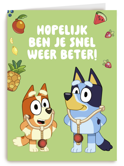 Bluey Bingo Hopelijk ben je snel weer beter