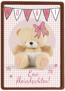 hoera en slingers voor een kleindochter