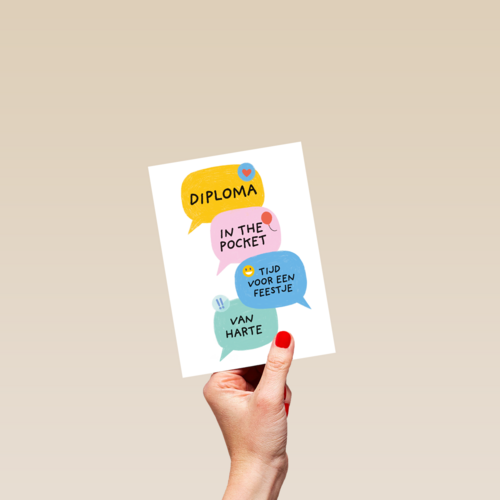 Diploma tijd voor een feestje