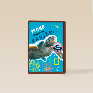 verjaardag kaart schildpad