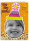 verjaardag kaart kids meisje feestmuts