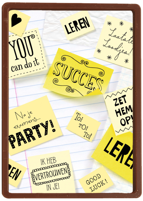 Chocolade Kaart | Hallmark | Succes Post Its