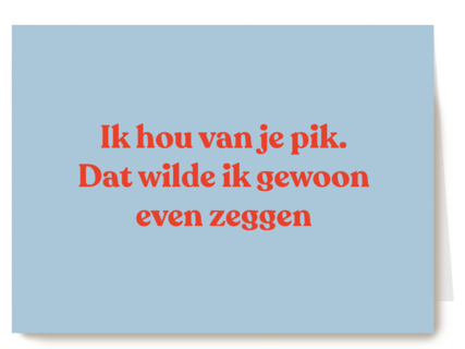 Ik hou van je pik andc