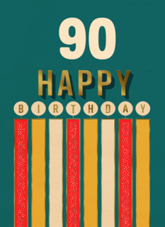 Verjaardagskaart Happy Birthday kaarsjes leeftijd