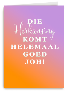 Herkansing komt goed