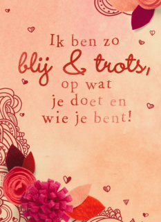 valentijnskaart klassiek blij en trots op jou