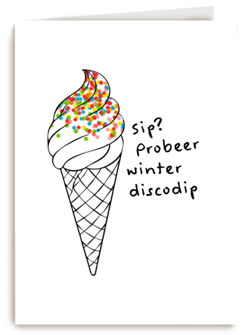 Probeer winter discodip