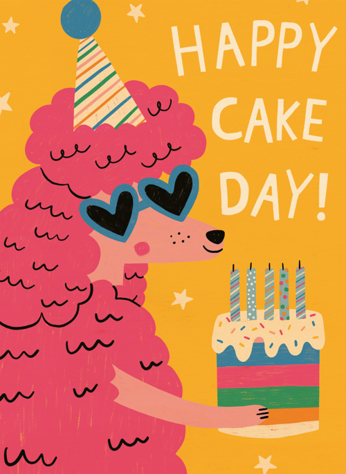 Houten Kaart Verjaardagskaarten | Verjaardagskaart Happy Cake Day