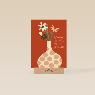 Te laat nog van harte vaas