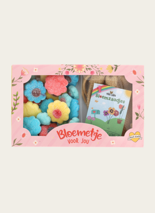 Brievenbus Snoep Bloemetje Voor Jou Met Bloemen Zaadjes | Veel Liefs Cadeau Chocolade |