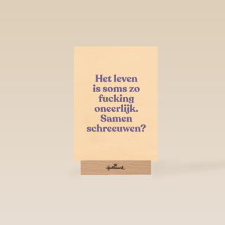 condoleance kaart andc het leven is soms zo fucking oneerlijk