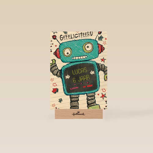 hoera gefeliciteerd robot