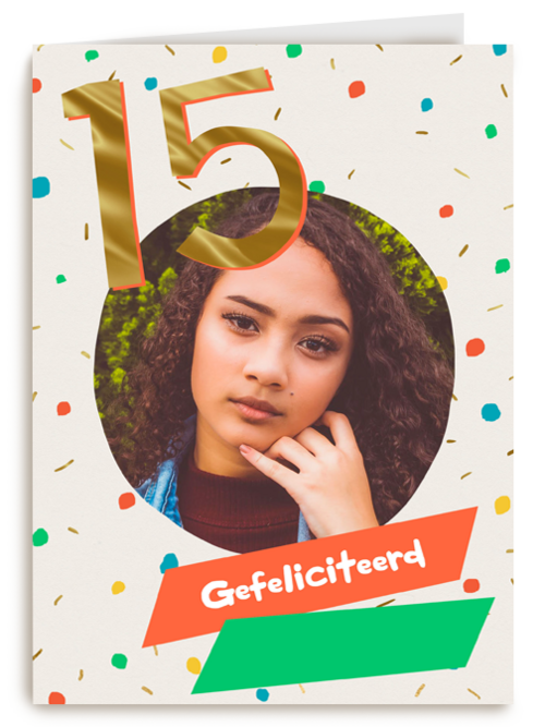 Gefeliciteerd 15 jaar fotokaart
