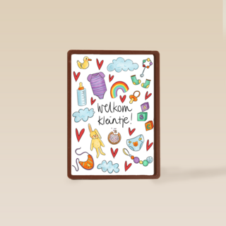 Babykaart zoon dochter Welkom kleintje Matia Studio