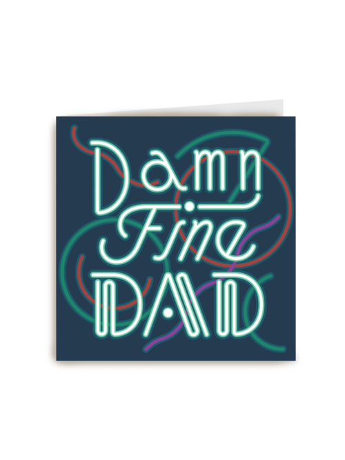 Damn fine dad vaderdagkaart