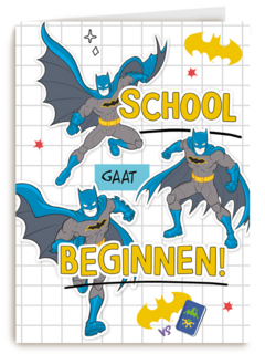 Batman Back to School kaart