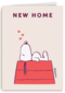 verhuisd kaart snoopy new home