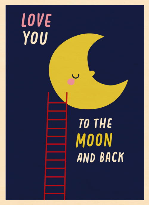 Houten Kaart Liefde Valentijn | Houten Kaart Hallmark | Liefde Valentijn | Liefdeskaart Love You To The Moon And Back