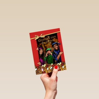Sinterklaas kaart groetjes van de pieten