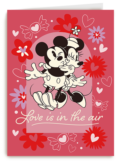 Kaart Hallmark | Valentijn | Mickey Minnie Love Is In The Air