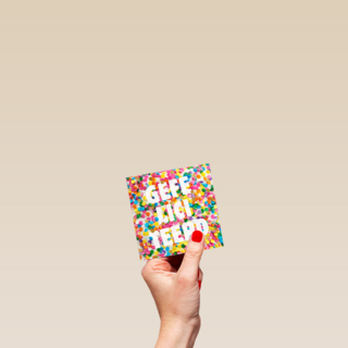Gefeliciteerd kaart met confetti
