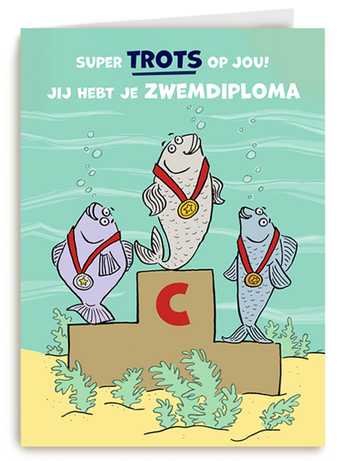 Kaart Hallmark | Zwemdiploma | Zwemdiploma C Kaart Trots Op Jou