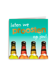 verjaardagskaart man laten we proosten op jou