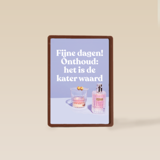 kerstkaart andc hip fijne dagen onthoud het is de kater waard