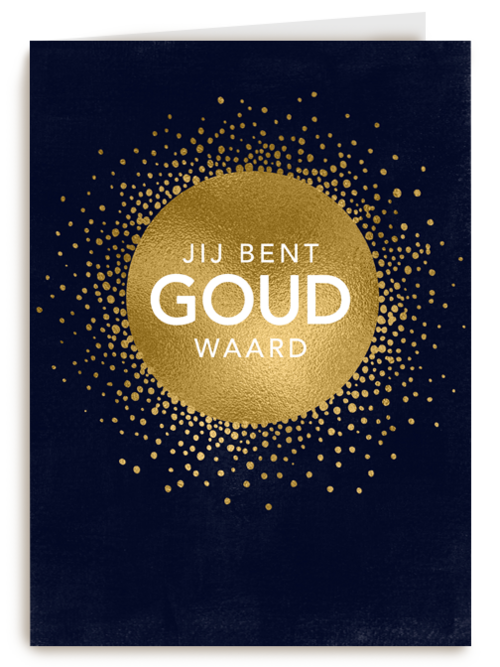 vaderdag kaart stijlvol jij bent goud waard