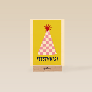 Verjaardagskaart Feestmuts