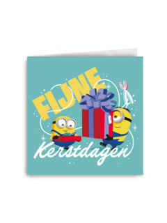 Kerstkaart Minions fijne kerstdagen