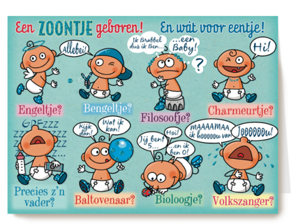 smile kaart een zoontje geboren en wat voor eentje