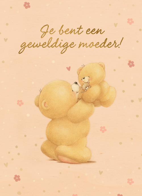Houten Kaart Moederdag | Houten Kaart Hallmark | Moederdag | Moederdag Kaart Forever Friends Je Bent Een Geweldige Moeder
