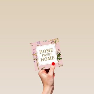 botanical kaart home sweet home
