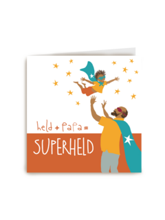 vaderdag kaart superheld