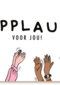 Bedankt kaart thuiswerken applaus voor jou