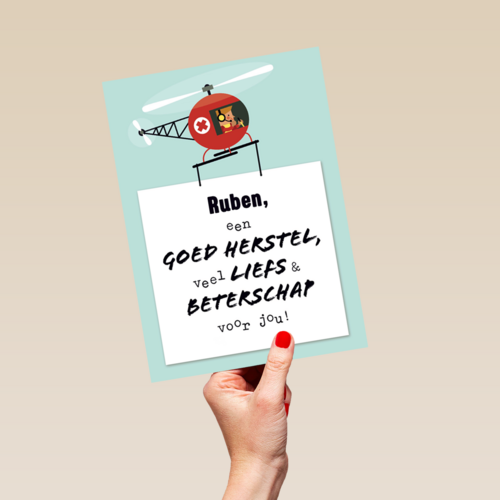 Hopelijk krik je gauw weer op